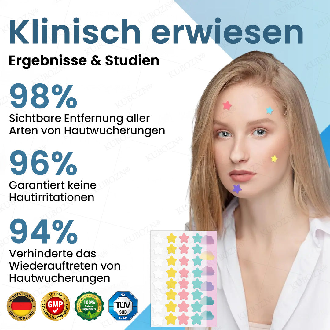 ✨ KUBOZN® MicroDarts Hautanhängsel-Pflaster – Fun Shapes Edition für sanfte Pflege