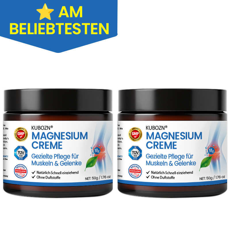KUBOZN® Magnesium Creme – Spürbare Pflege & Entlastung für Muskeln & Gelenke | Hergestellt in Deutschland (Offer)